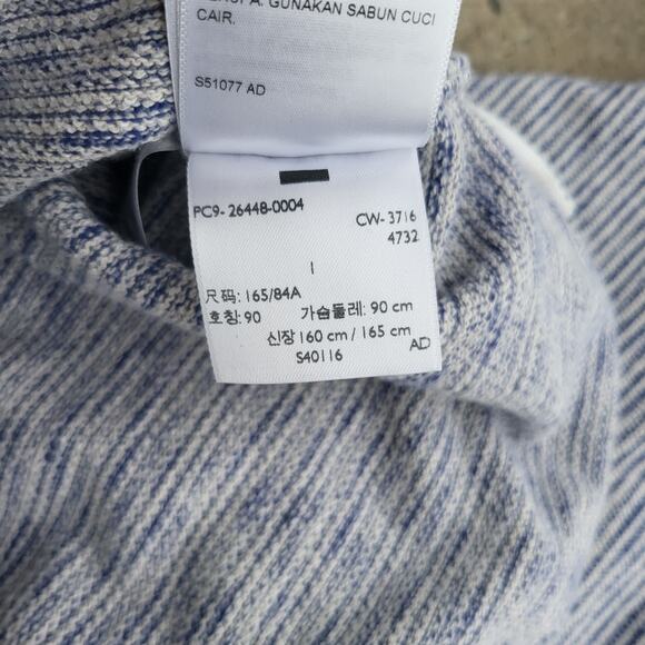 Levi's Made & Crafted Sweater Womens 1 Gray Blue Safari Heavy Knit Long Sleeve - Picture 7 of 11